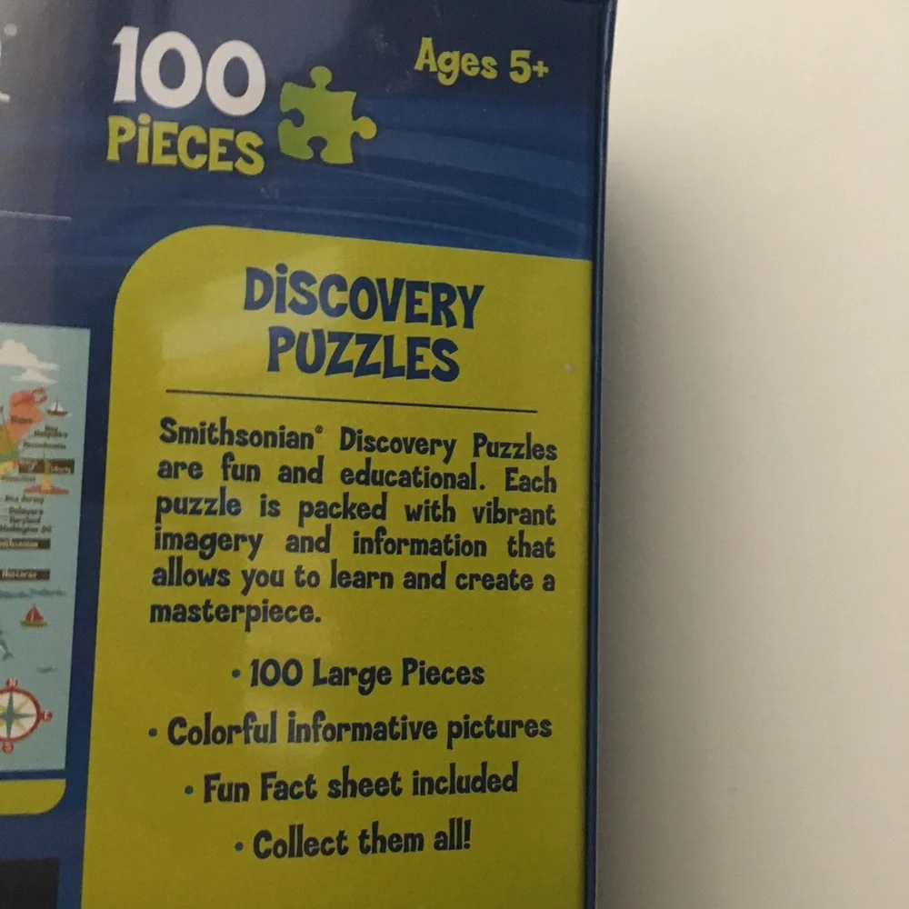 Smithsonian Discovery Kids Space Exploration Puzzle 100-Piece NEW Sealed Age 5+